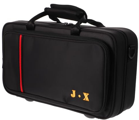 Rucksack Für Klarinette Tragbare Aufbewahrungstasche Für Schläuche Rucksack Für Musikinstrumente Klarinettentasche Klarinettenkoffer Rucksäcke Für Klarinette Pu Black BESTonZON