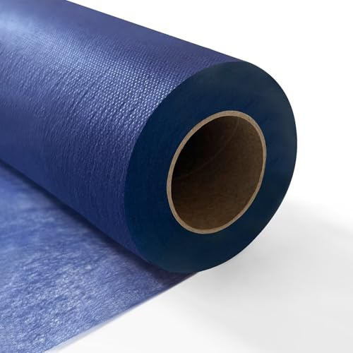 Chemin de Table en Non-tissé, ruban de table, Nappe décorative, Polyvalent, 30 cm x 50 m, Bbleu foncé, pour Mariages, Anniversaire, Fêtes, Décoration de Table Élégante et Facile à Personnaliser