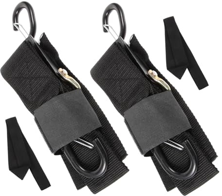 HONMEET 2sätze Bootswindengurt Mit Haken Nylon-bootswindengurt Heckgurte Für Bootsanhänger Verstellbare Stahlhaken Bootszubehör Zurrgurte Für Anhänger Gurte Für Boote Einfache