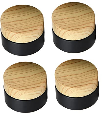 TOVINANNA 4pièces Pot à Crème Verre Contenant pour Crème Lot de Petits Flacons pour Cosmétiques et Produits de Soin