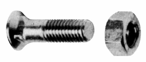 Ama Bullone TSPQST 120° M14x35 con Dado per Aratro – Acciaio 8.8, Ideale per Montaggio Parti di Ricambio su Corpi Aranti, Made in Italy 50 Pezzi