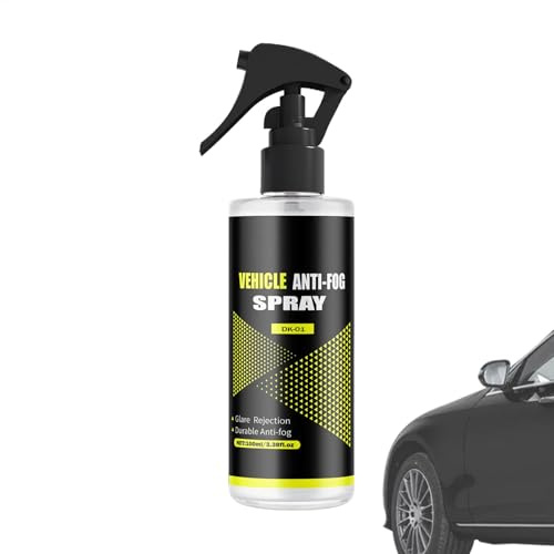 Spray antinebbia per parabrezza – trattamento disappannamento a lunga durata | rivestimento idrofobo antipioggia 100 ml, protezione per vetri auto, accessorio auto per visibilità chiara