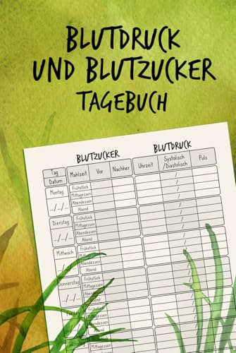 Blutdruck und Blutzucker Tagebuch: Notizbuch Für Senioren, Diabetiker und Menschen mit Bluthochdruck | Puls und Notizen speichern | Für 2 Jahre, mit attraktivem Einband