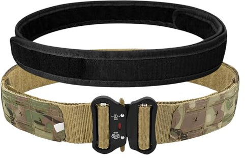 aiGear Tactical Belt/Men's MOLLE Battle Belt Fits Waist 80-90 cm