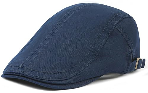 LXOrdora Mens Flat Caps Cabbie Driving Beret Newsboy Cotton Ivy Hat | Cotton Fabric, Classic Retro, Breathable, Daily Wear, Adjustable