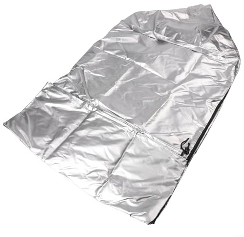 Housse de pneu simple Oxford 420D pour 4 pneus, résistante aux intempéries, entretien simple et design peu encombrant (argent, 82 x 120 cm)