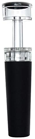 Zerodeko Vacuum Wine Stopper with Pump All in One Wine Bottle Sealer Cork Air Tight Plug for Home Restaurant Party Travel Reusable Acrylic and Thermoplastic Rubber