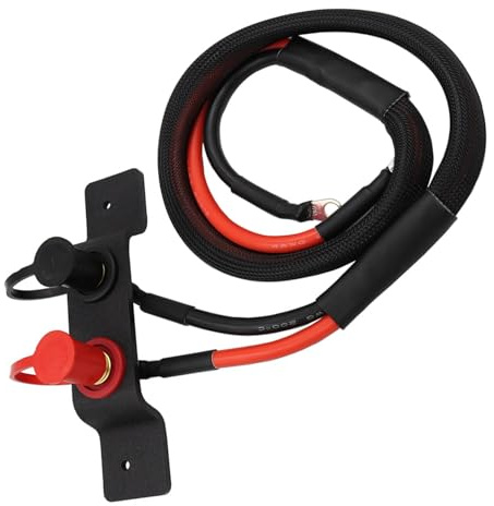 STOBAZA Câbles de Démarrage à Charge Rapide 12 M Étanches en Laiton Haute Tension Compatibles Véhicule Tout- X3 2 et 4 Places Câble D’Alimentation Isolé Haute Capacité pour Batterie de