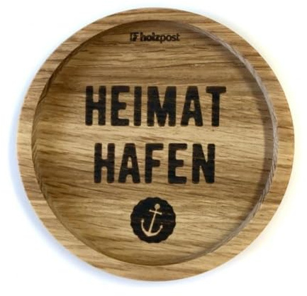 Holzuntersetzer Heimathafen