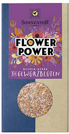 BIO Gewürz-Blüten-Zubereitung Packung FLOWER POWER Bio-Gewürz-Blüten-Zucker-Zubereitung 2 x 35g (im günstigen Doppelpack)