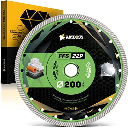 Amboss Diamant Trennscheibe Ø 200 mm x 1.6 x 25.4 mm - Für Granit, Schiefer, Fliesen etc. | gesintert