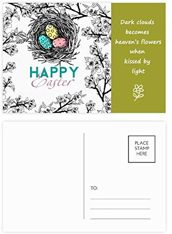 Happy Ostern Religion Festival Eiernest Poesie Postkarten-Set Dankeskarte Postkarte Seite Postkarte Karte Postkarte Karte Postkarte Karte Karte Karte Postkarte Karte Karte Karte Postkarte