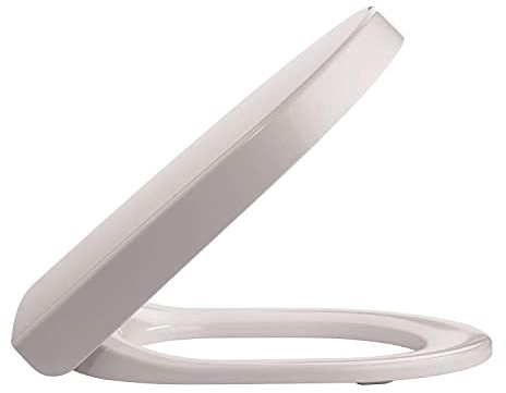 WC Sitz Deckel passend FÜR Duravit Starck3 | Absenkautomatik | von Pressalit | Made in Dänemark | Belastbarkeit - Sitzring 240 kg | Montage von oben | Klobrille | Klodeckel mit Edelstahlscharniere