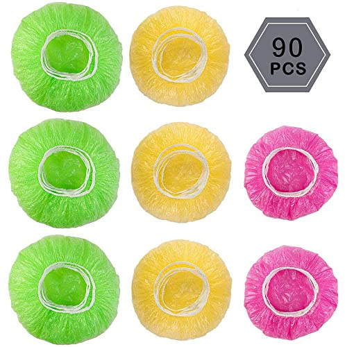 Plastic Bowl Lid, 90 Pieces Food Covers, Soft Bowl Lids and Food Covers for Vegetable Freshness Protection or Home