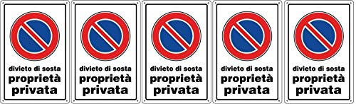 Cartel de prohibición de la propiedad privada, 30 x 20 cm, de PVC (5)