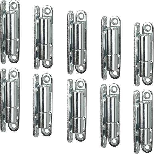 Gedotec Scharniere - Renovier-Bänder Türscharniere aus Stahl massiv - verzinkt | P50 | 10 Stück Türbänder zum Aufschrauben auf Fenster und Türen | Türscharniere für Holz und Kunststoff mit Kugellager