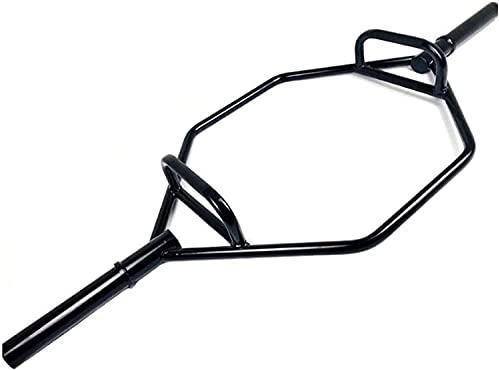 HXEFNA Hex-Bar-Achselzuckenstange, Kreuzschleifungsbügel Für Gewichtheben Und Bodybuilding, Für Squats Deadlifts Achselzucken Power Pulls Aerobic,145Cm