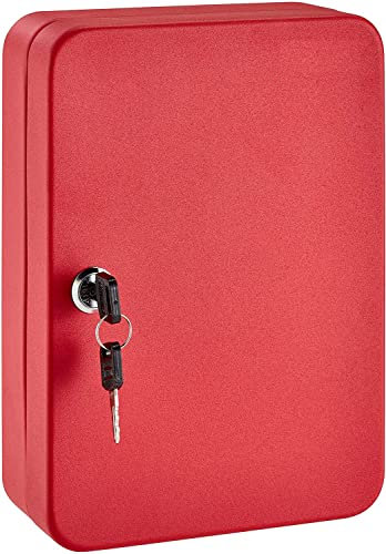 Schlüsselaufbewahrung, Metallschloss, Schrank mit Schlüsseln, Sicherheitsverriegelung, sichere Schlüsselaufbewahrung, Schlüssel-Organizer, Schlüsselbox, Wandhalterung, Stahl, 48 Schlüsselschlitze,