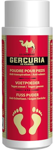 Gercuria : Talc, Poudre pour Pieds, Anti-transpiration, Anti-odeur,100 g