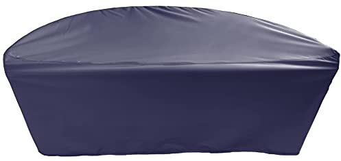 Premium Abdeckplane Sonneninsel Halbrund Ø B 175 x T 85 x H 90 cm Gartenmöbel Gartentisch Hülle Abdeckung Haube Schutzhülle Abdeckhaube 900 D, 500 g/m², 6.000 mm Wasserbeständigkeit Anthrazit