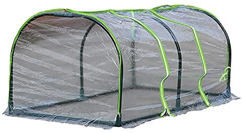 SJDWDX Invernadero de jardinería transparente, aislamiento plegable reforzado a prueba de lluvia, sombra de sol, habitación cálida para plantas suculentas, protección de flores
