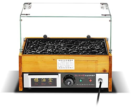 Macchina elettrica per hot dog con schermatura in vetro tropicale, salsiccia commerciale in acciaio inossidabile Macchina per barbecue con salsiccia calda elettrica in pietra lavica multifunzionale