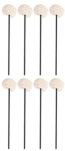 Yardwe Holz Rattanstäbchen Blumen Form 8 Stücke Diffusor Stöcke Stäbchen Duftstäbchen Raumduft Ersatzstäbchen Aroma Stäbchen Bambusstäbchen für Ätherisches Öl Raumduftspender Ersatz Zubehör