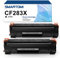 SMARTOMI 83X 83A Toner Kompatibel für CF283X CF283A für Laserjet Pro MFP M125nw M127fw M127fn M225dw M125a für Laserjet Pro M201dw M201n MFP M225dn M127fp M127fs (Schwarz, 2er-Pack)