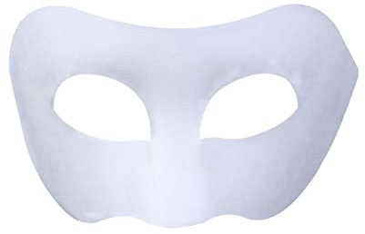 GSHLLO 3 Pcs DIY Paper Masks Plain Masquerade Masks Paintable Blank Masks Dance Party Cosplay Masks White Hand Painted Mask for Halloween Half Face