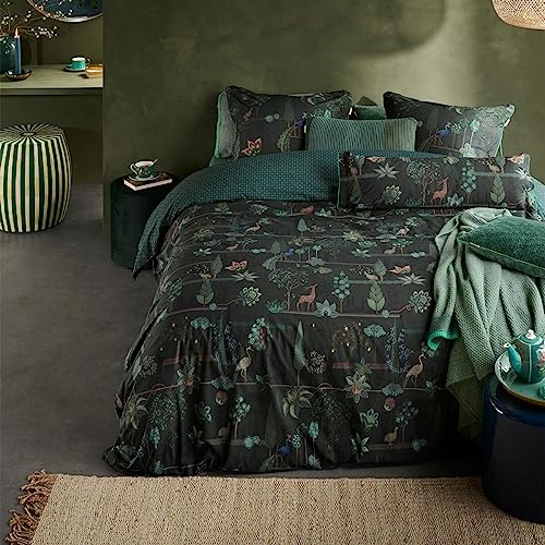 PiP Studio Bettwäsche Alberi dark green 1 Bettbezug 200 x 200 cm + 2 Kissenbezüge 80 x 80 cm