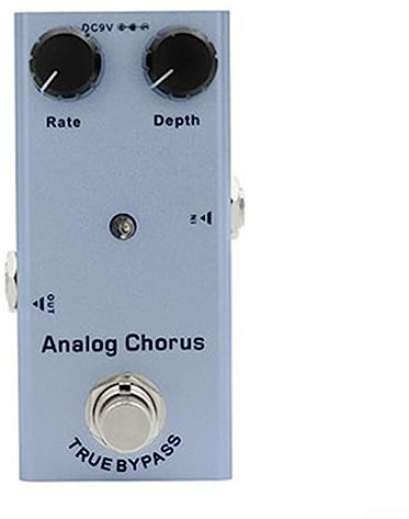 Gitarreneffekte, tragbare Gitarre, elektrisches Pedal, Verzerrungsverzögerung, Chorus, Tremolo, vielseitiges Klangmodulationszubehör (hellblau)