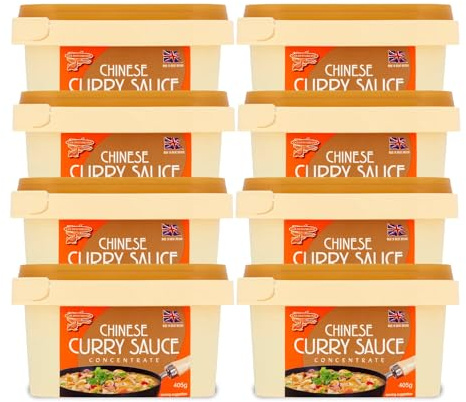 GoldFish Chinese Curry Sauce Paste Concentrate 8x405g
