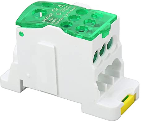 Scatola di Distribuzione Terminale, Scatola di Distribuzione Morsettiera su Guida Din UKK-160a Scatola di Giunzione Alimentazione Universale, Dispositivo di Protezione (Verde)