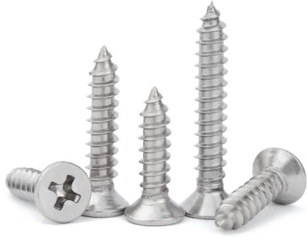Blechschrauben, Schraubenbolzen, Senkkopf-Blechschrauben aus Edelstahl 304, Flachkopf-Kreuzschlitzschrauben, Standard-Kreuzschlitz, M2,2, 100 Stück,M2,2 * 6 * 100 Stück ( Color : M2.2*8*100pcs )