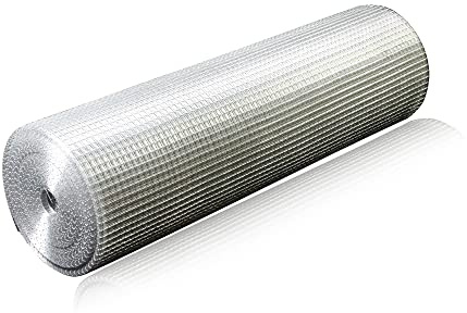 60inx100ft 1/2 in 19 Gauge Hardware Cloth, Metal Screen Galvanized Wire Mesh Welded Wire Fencing Critter Fence Poultry Netting Chicken Wire Fence Rabbit Fencing Garden Fencing Fence Netting Silver