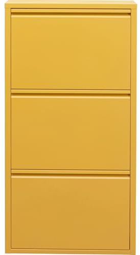 Kare Design Schuhschrank Caruso, Gelb, 104x50x15 cm