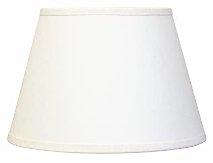 Pantalla de repuesto para lámpara de mesa redonda de algodón blanco marfil, diámetro 50 cm, con casquillo grande E27, cosida a mano, fabricada en Italia
