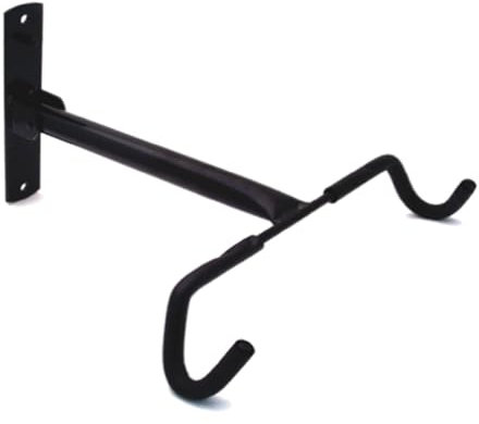 MVTEK Gancio reggiciclo a muro. Rastrelliera biciclette doppia pieghevole. Portabiciclette in metallo verniciato. Reggiciclo con ganci in plastica. Bike stand a parete doppio. Porta bicicletta nero