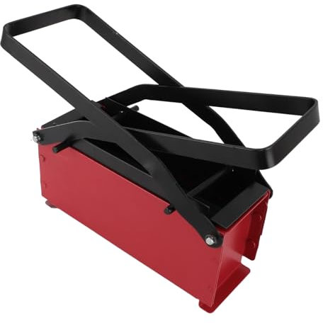 Pssopp Macchina per Bricchette per Tronchi di Carta, Materiale in Acciaio Resistente Buona Fattura e Durata Pressa per Aggregazione di Giornali Facile da Usare per la casa(Rosso)