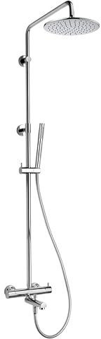 PAINI FRANCE ROBINETTERIE Combiné bain/douche sur colonne avec mitigeur thermostatique Cox finition chromé - Douche et baignoire