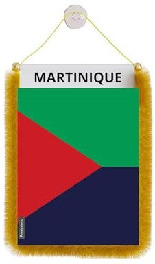 Fanion Voiture Drapeau Martinique 10x15cm