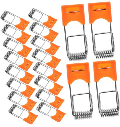 OSALADI 100pcs Spring Buckle Downlight Clips for Recessed Lighting Clamp Light Accessories Fixed Spring Clip for Lamp
