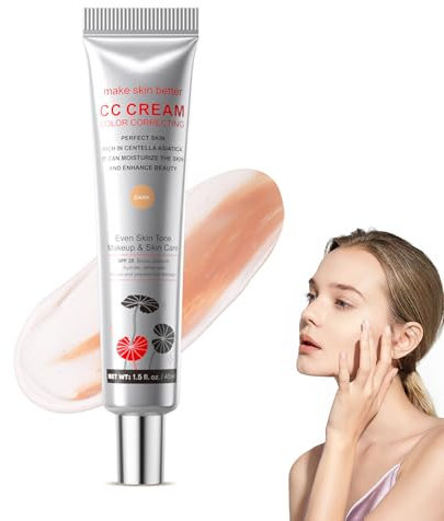 Corrector Oscuro Cc Crema Antes Del Maquillaje, CC Correctora De Color, Protector Solar, Corrector Y Base Tres En Uno, Crema Hidratante Y Nutritiva Para El Cuidado De La Piel (Dark)