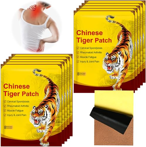 FENYW 80 Pièces Patch Anti Douleur, Patchs De Soulagement De La Douleur, Patch Chauffant, Patchs Anti-Douleur, Patchs Chauffants Anti-douleur pour les douleurs au cou, au genou, au dos et aux épaules