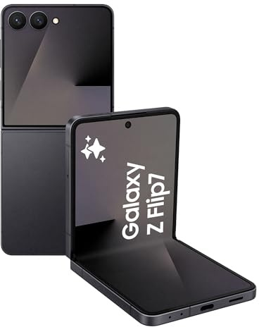 Samsung Galaxy Z Flip7 Smartphone AI pieghevole, 3 anni di Garanzia del produttore, RAM 12GB, 256GB, Display 4,1 Super AMOLED/6,9 Dynamic AMOLED 2X, Fotocamera 50MP, Jetblack [Versione italiana] | 3 anni di Garanzia, Smartphone AI pieghevole, Display 4,1 Super AMOLED/6,9 Dynamic AMOLED 2X, Fotocamera 50MP