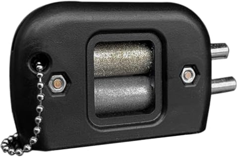 PRETYZOOM Affilatrice Professionale per Lame da Pattini da Hockey Corpo in ABS Nero, Portatile e Antiscivolo, per Affilare Lame da Pattinaggio su Ghiaccio in Pista