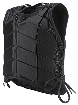 Zerone Reitschutzweste Kinder, Sicherheitsweste Pferdeweste Equestre aus Acryl mit Reißverschluss für Kinder, Reguläre Größe, stoßdämpfend, gepolstert, bequem