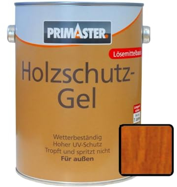 Primaster Holzschutzgel 750 ml teak seidenmatt Holzschutz Holzlasur Lasur