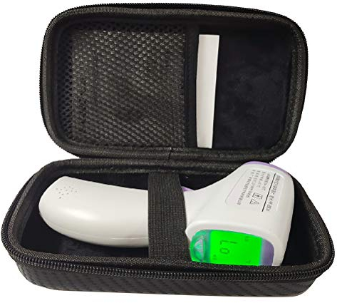 Mify - Termómetro para frente, termómetro de goma EVA, bolsa de almacenamiento