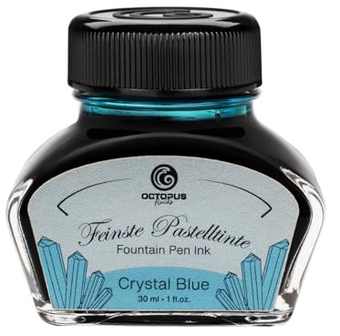 Fountain Pen Ink Pastel Blue Crystal Blue 30ml, Calligraphy Ink, Writing Ink